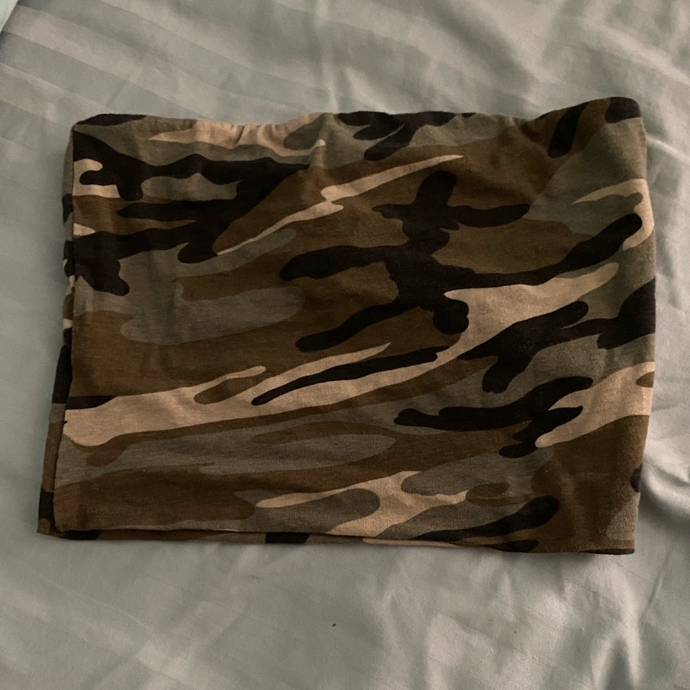 Camo tube top
